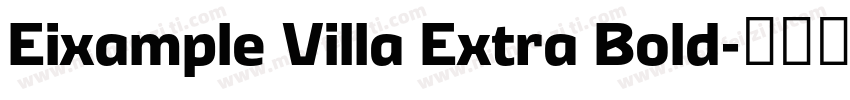 Eixample Villa Extra Bold字体转换
